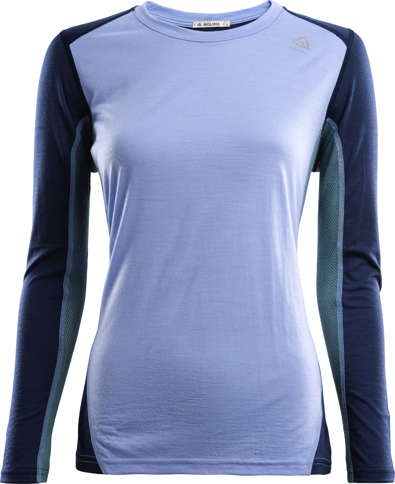 Aclima LightWool Sports Shirt Woman Purple Impression/Navy Blazer/North Atlantic