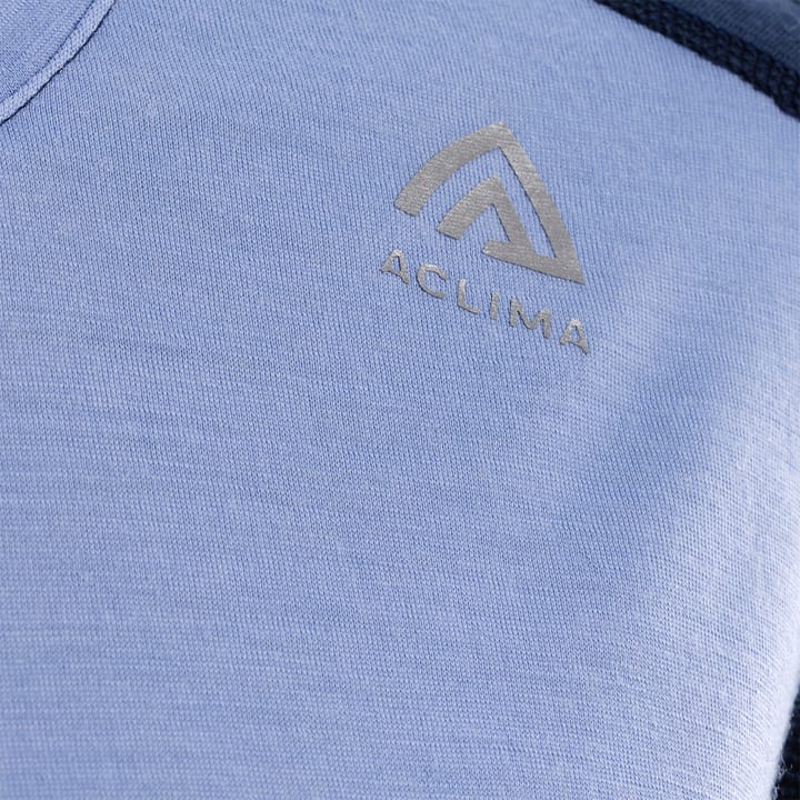 Aclima LightWool Sports Shirt Woman Purple Impression/Navy Blazer/North Atlantic Aclima