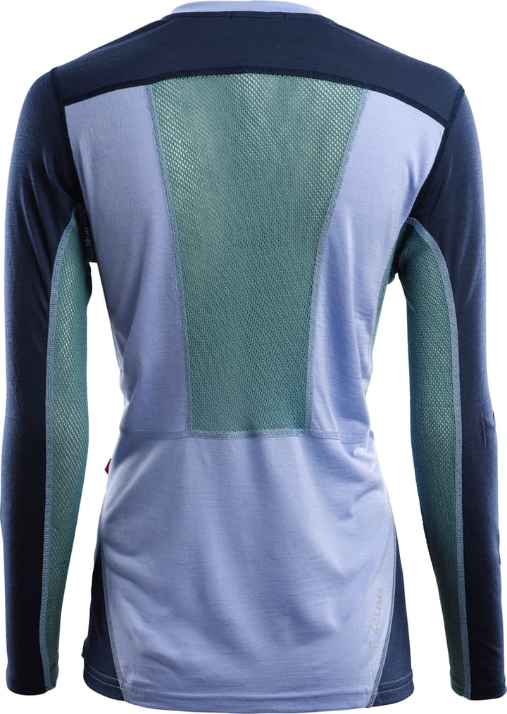 Aclima LightWool Sports Shirt Woman Purple Impression/Navy Blazer/North Atlantic Aclima