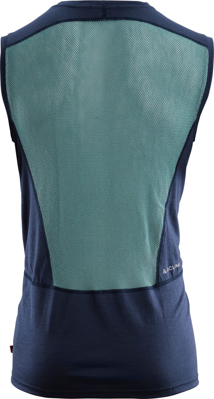 Men's LightWool Sports Singlet Navy Blazer / North Atlantic Aclima