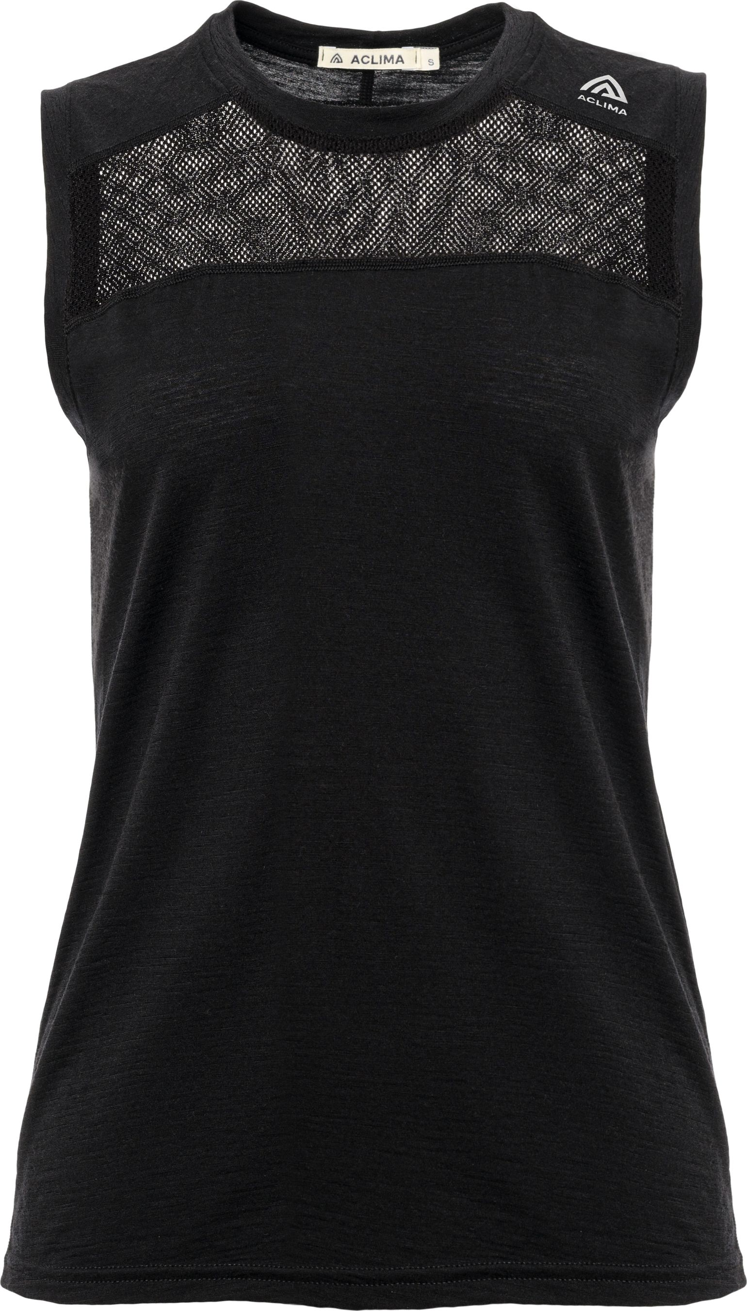 Women's LightWool Sports Singlet Jet Black