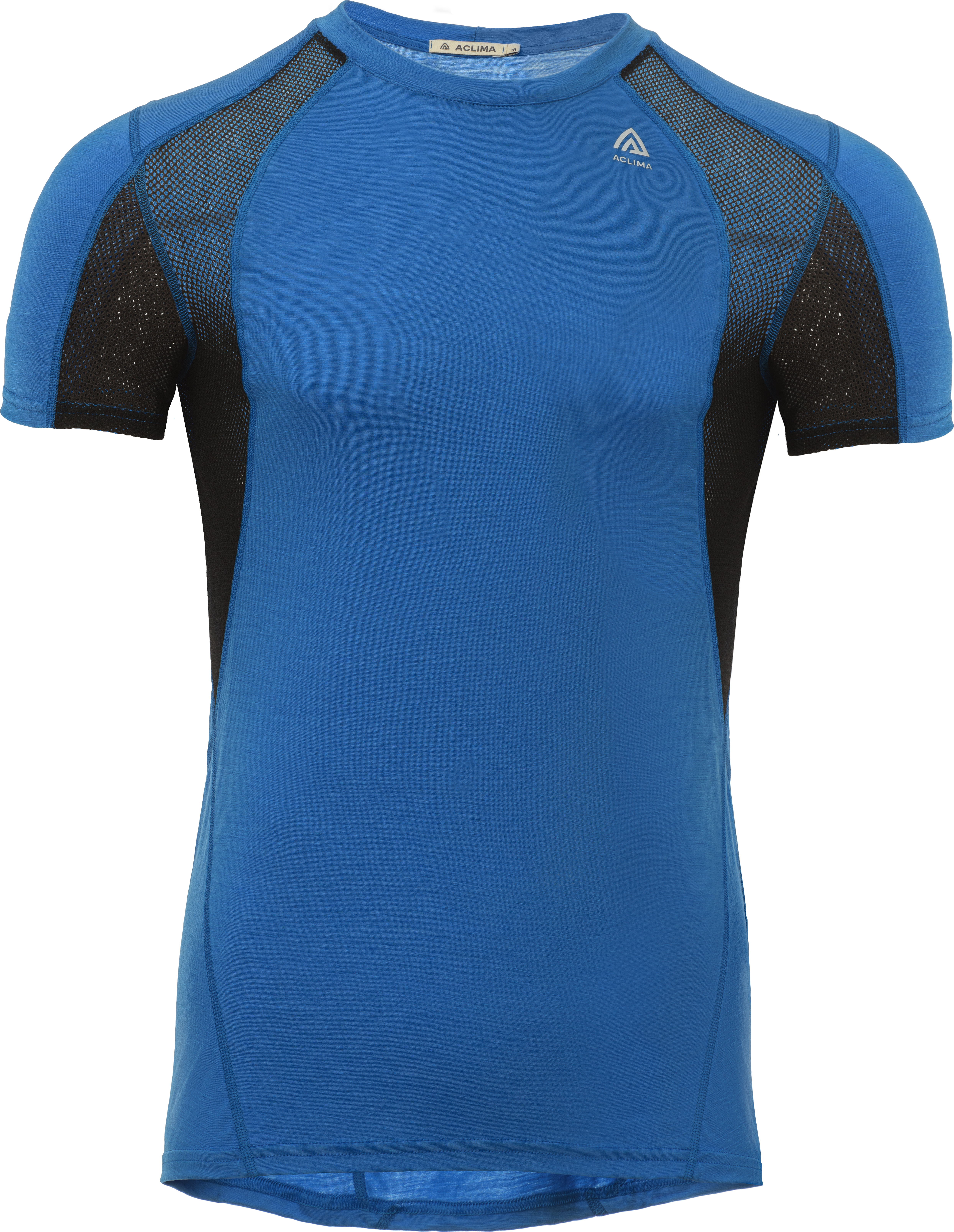 Aclima Men’s LightWool 140 Sports T-shirt Daphne/Jet Black