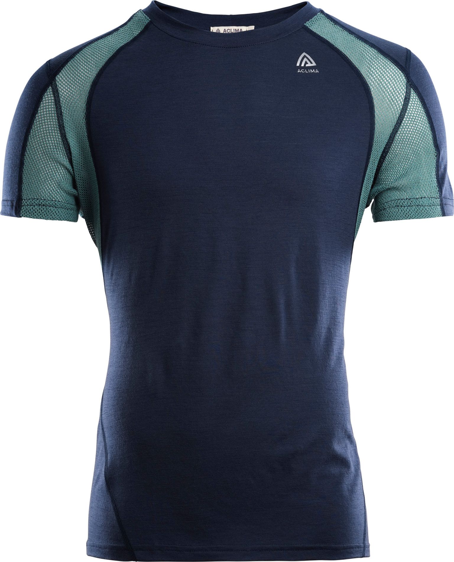 Aclima Men's LightWool 140 Sports T-shirt Navy Blazer/North Atlantic