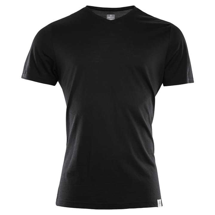 Aclima LightWool T-Shirt V-Neck Men Jet Black Aclima