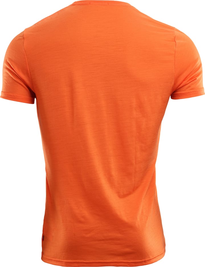 Men's LightWool T-shirt Round Neck Orange Tiger Aclima