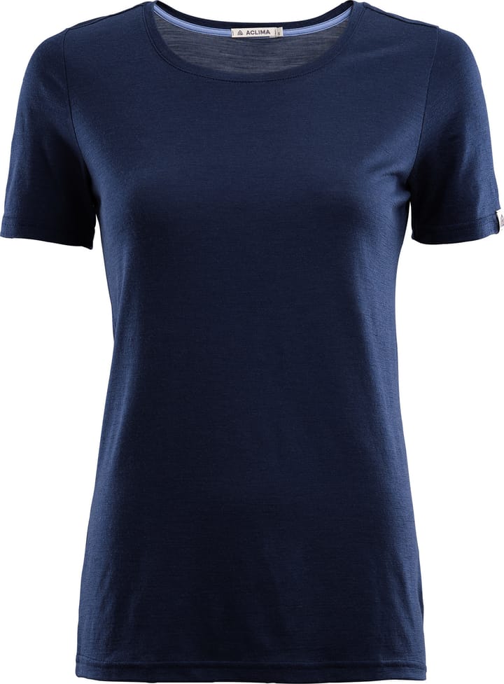 Aclima Women's LightWool 140 T-shirt Navy Blazer Aclima