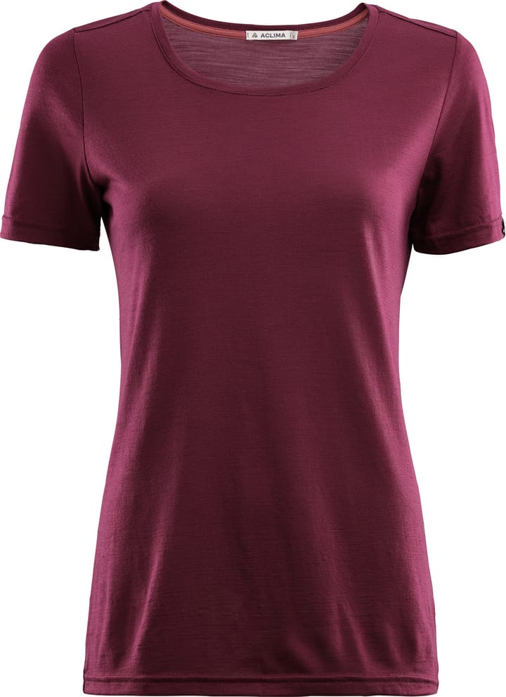 Aclima Women's LightWool 140 T-shirt Zinfandel, Buy Aclima Women's  LightWool 140 T-shirt Zinfandel here