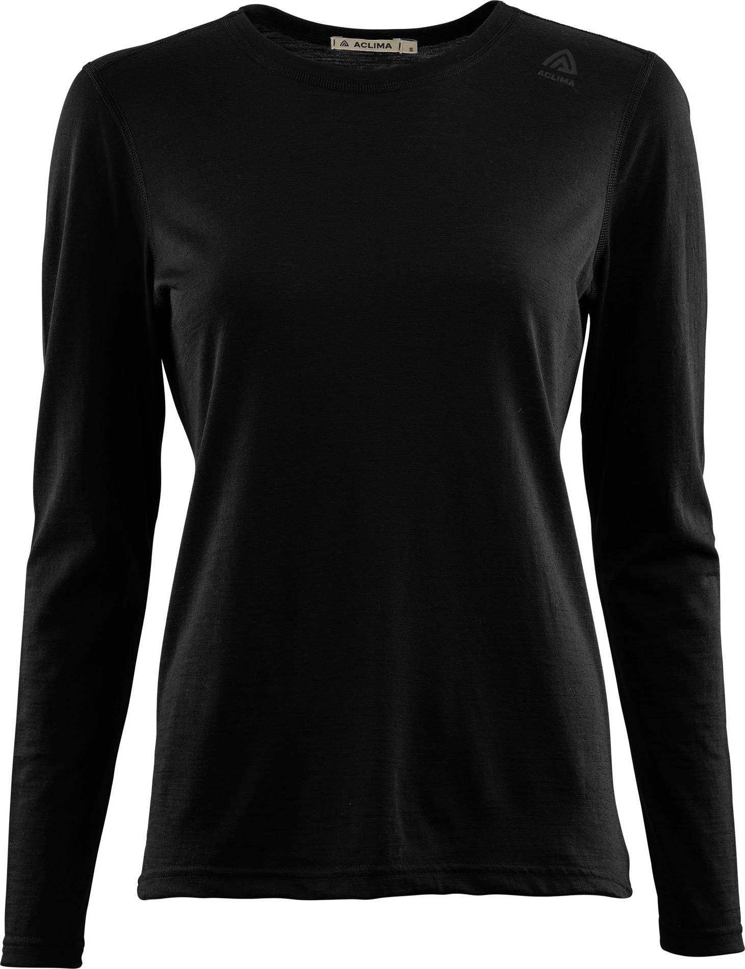 Aclima Women’s LightWool 140 Undershirt Long Sleeve Jet Black