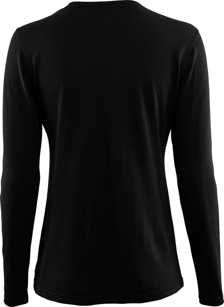 Aclima Women's LightWool 140 Undershirt Long Sleeve Jet Black Aclima