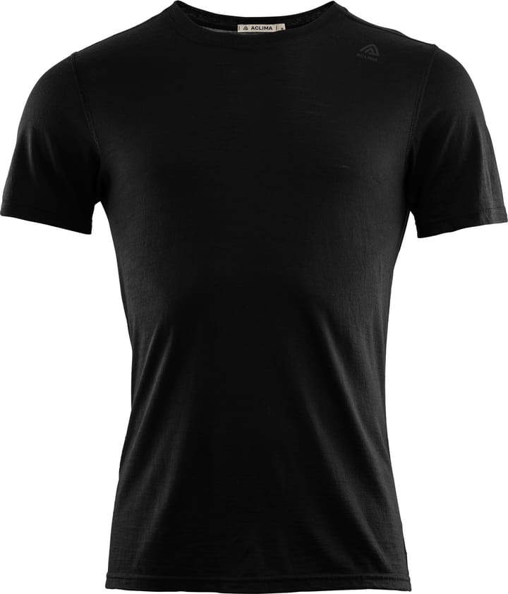 LightWool Undershirt T-shirt Man Jet Black Aclima