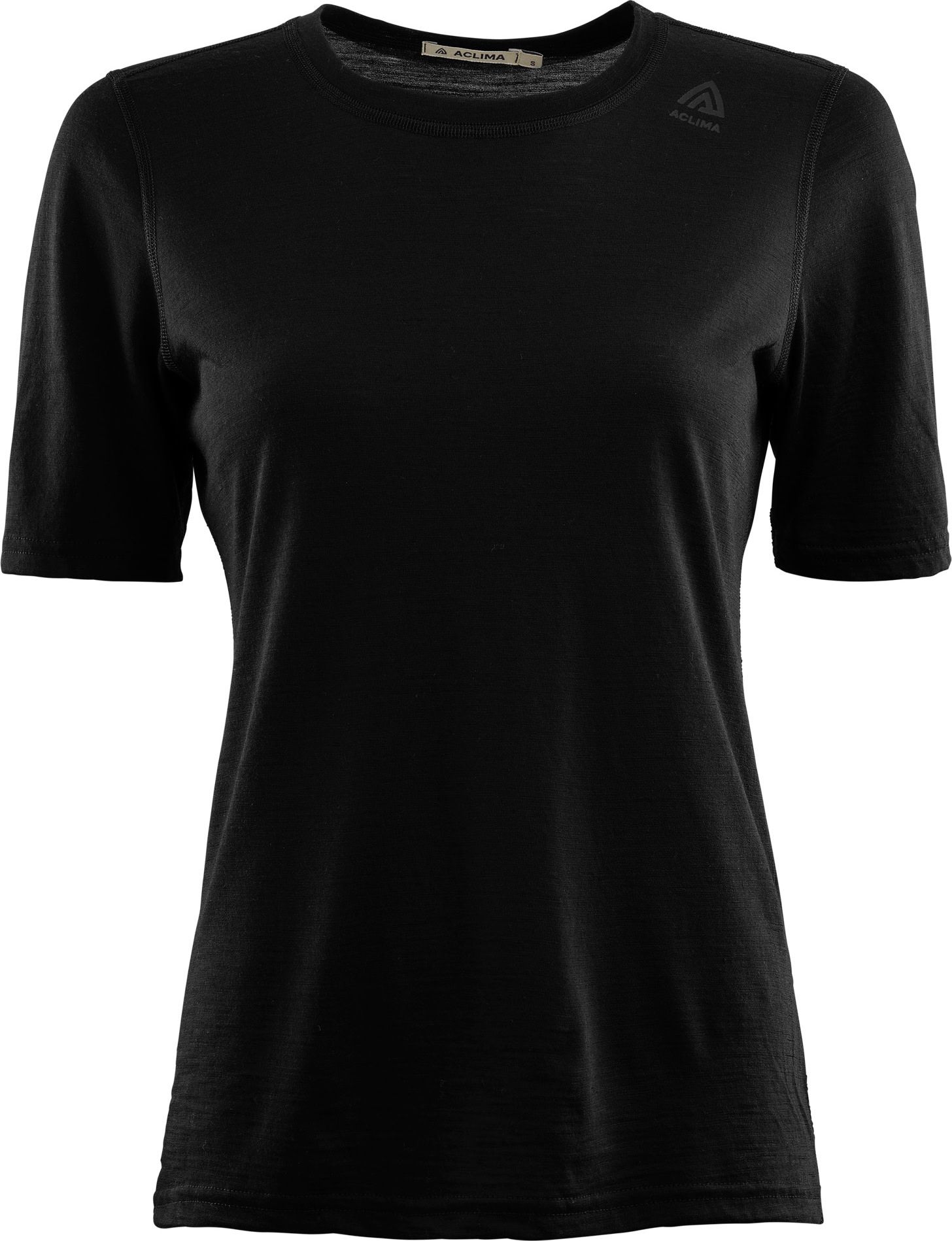 Aclima LightWool Undershirt T-shirt Woman Jet Black
