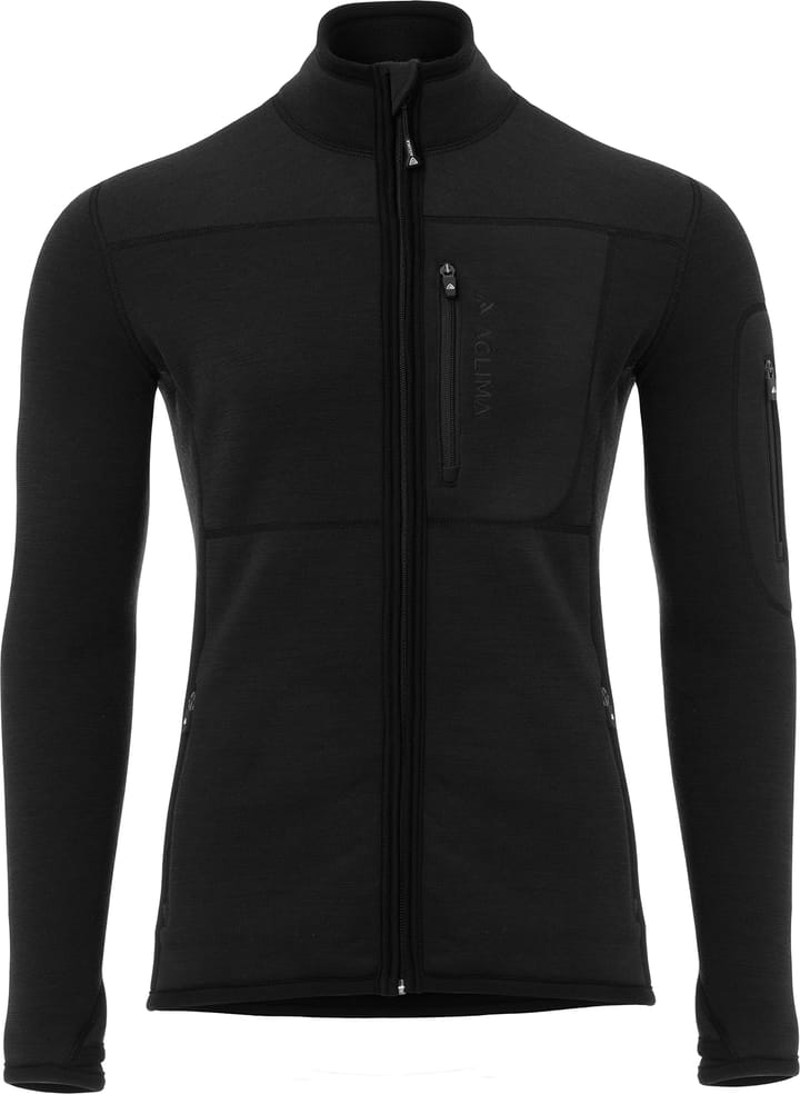 Men's FleeceWool Jacket Jet Black Aclima