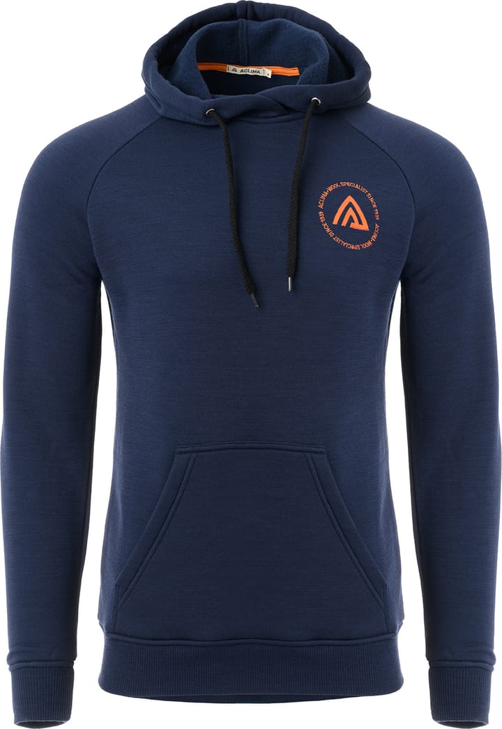 Aclima Men's FleeceWool V2 Hoodie Navy Blazer Aclima