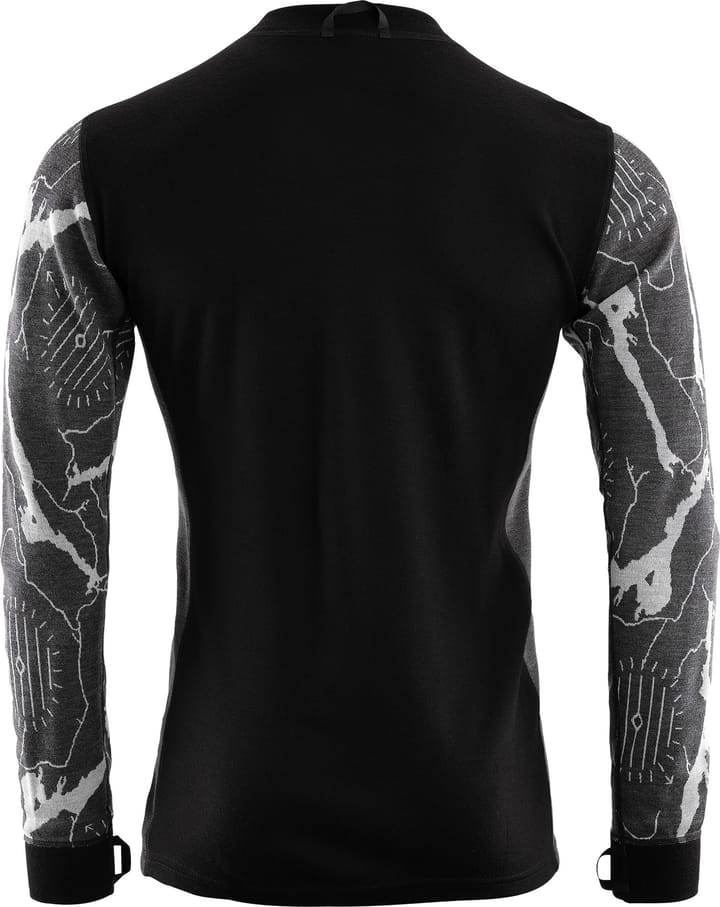 Aclima Men's Lars Monsen Femunden Crewneck Jet Black/Marengo/Femunden Dark Aclima