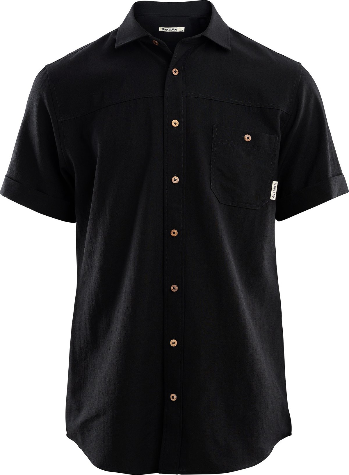 Aclima Men's LeisureWool Short Sleeve Shirt Jet Black