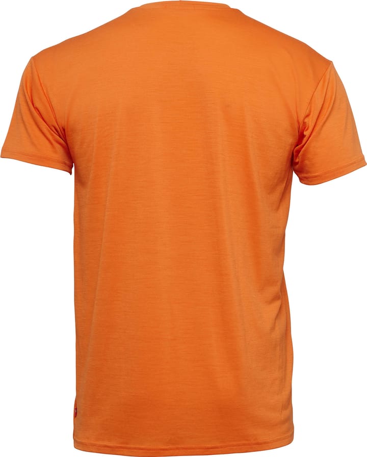 Aclima Men's LightWool 140 Classic Tee Logo Orange Tiger Aclima