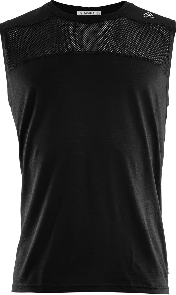 Aclima Men's LightWool Sports Singlet Jet Black Aclima