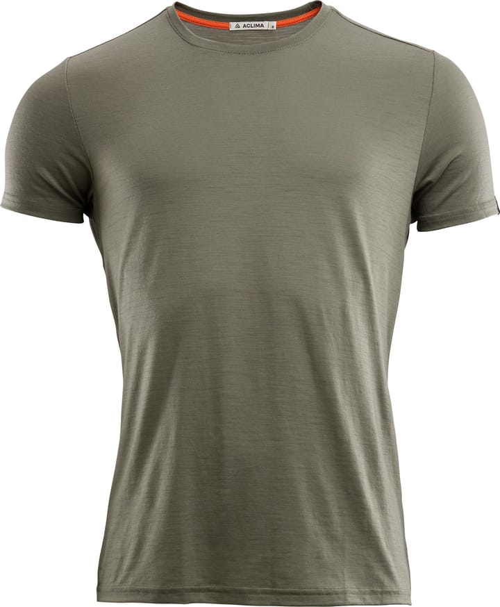 Aclima Men's LightWool T-Shirt Ranger Green Aclima
