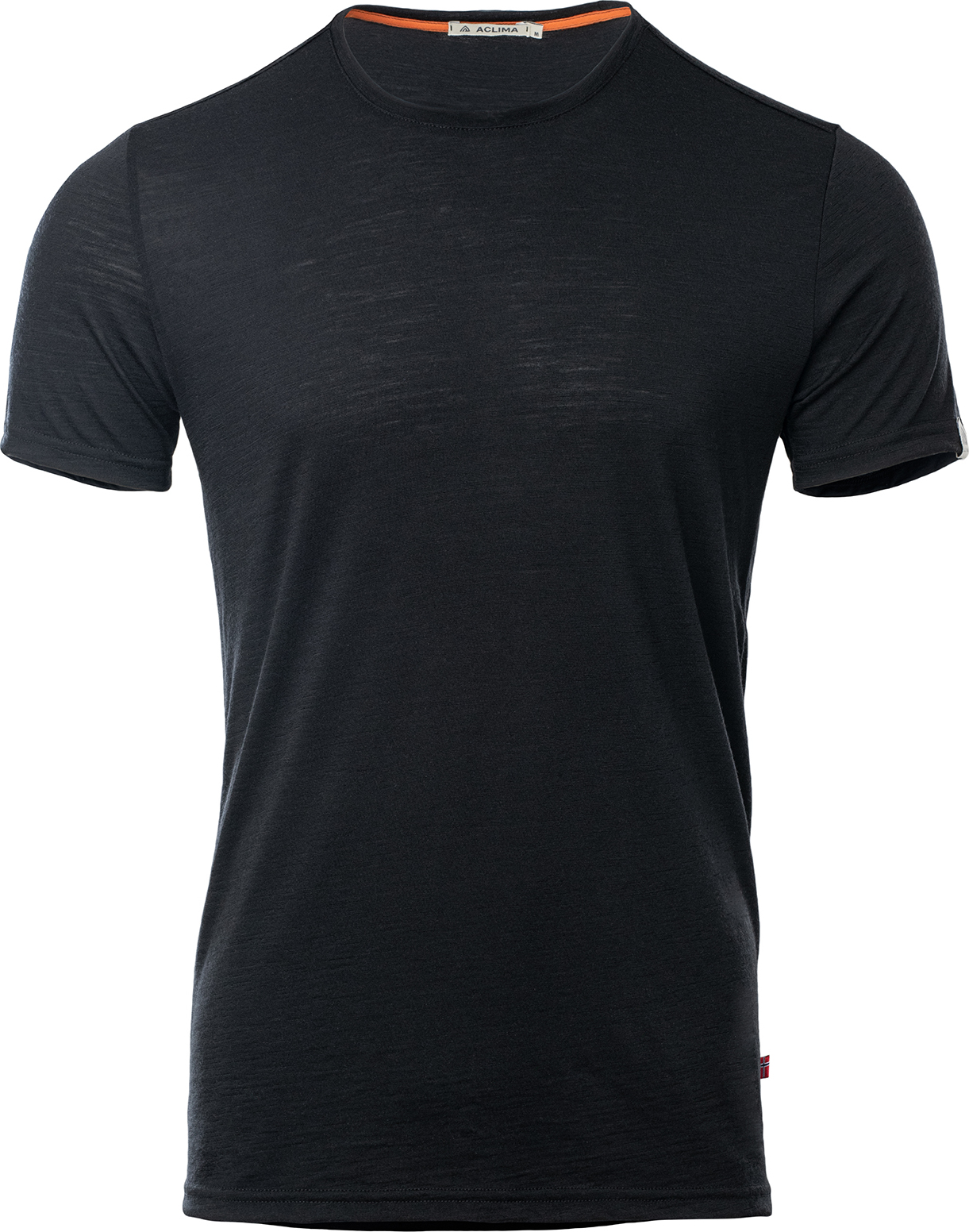 Aclima Men's LightWool T-shirt Round Neck Jet Black T-shirts M