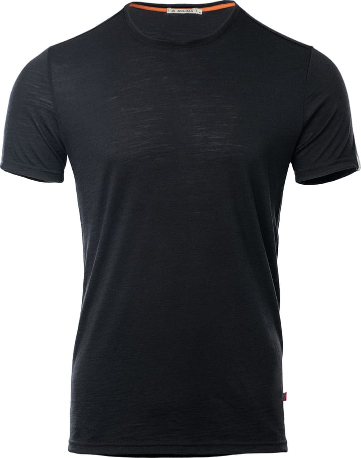 Aclima Men's LightWool T-shirt Round Neck Jet Black Aclima