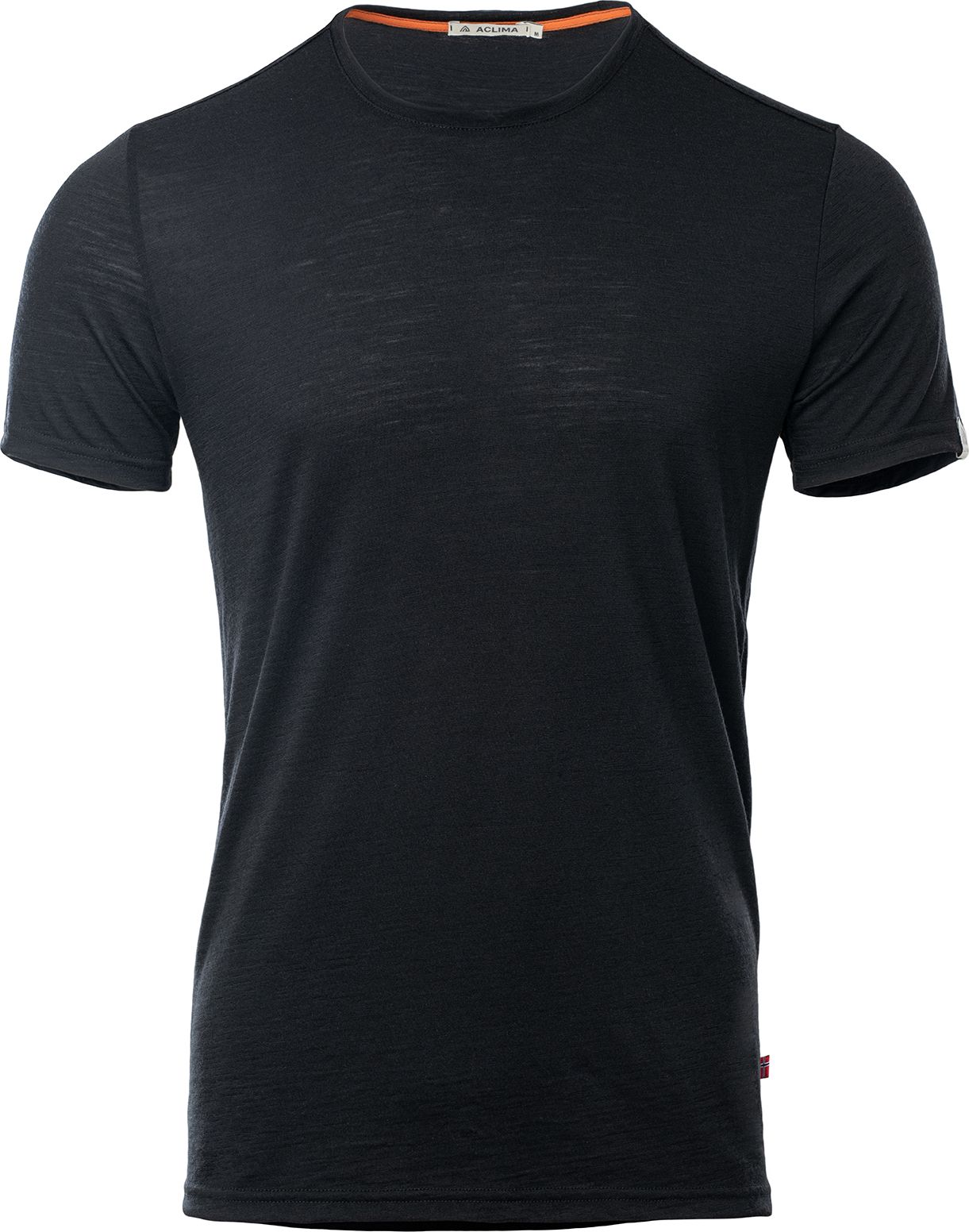 Aclima Men's LightWool T-shirt Round Neck Jet Black
