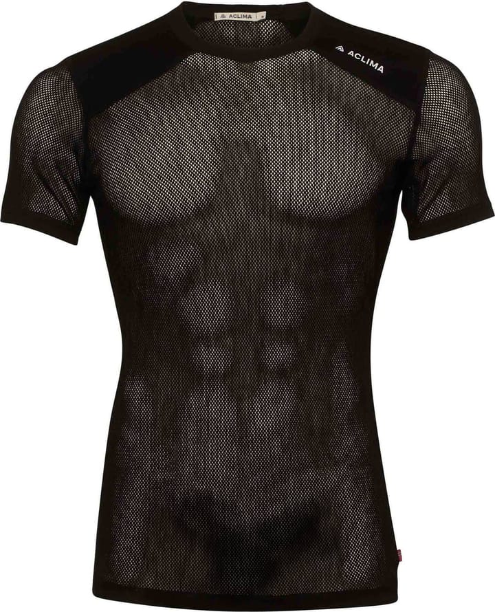 Aclima Men's WoolNet Light T-Shirt Jet Black Aclima