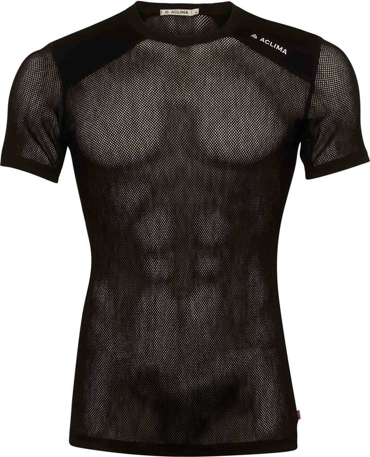 Men's WoolNet Light T-Shirt Jet Black Aclima