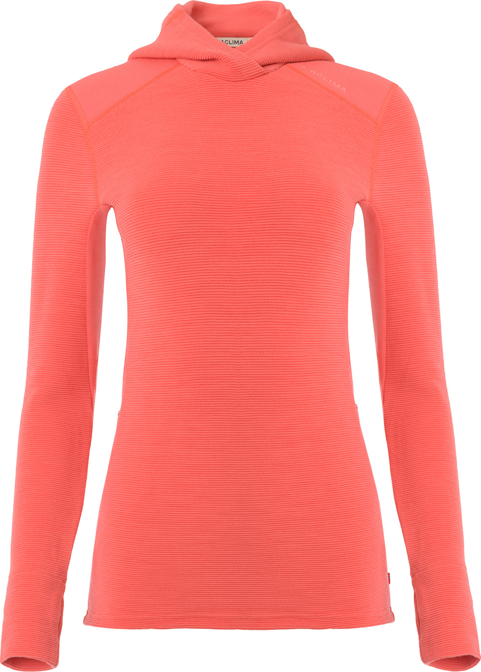 Aclima Women's StreamWool Hoodie Spiced Coral L, Spiced Coral