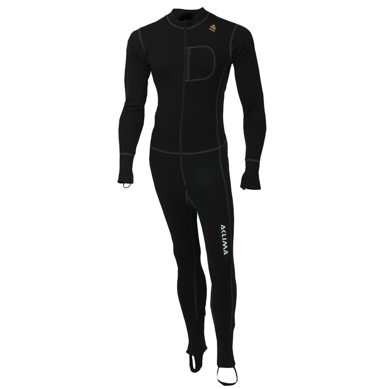 Aclima WarmWool Bodypiece Jet Black Underställ L