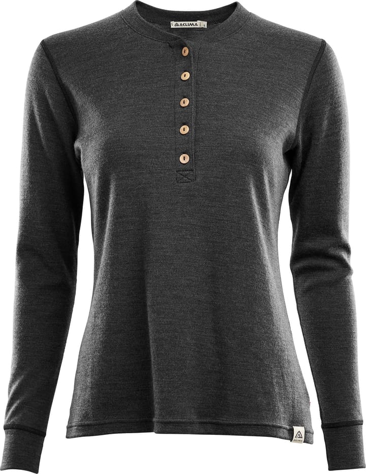 Aclima Women's WarmWool Granddad Shirt Marengo Aclima