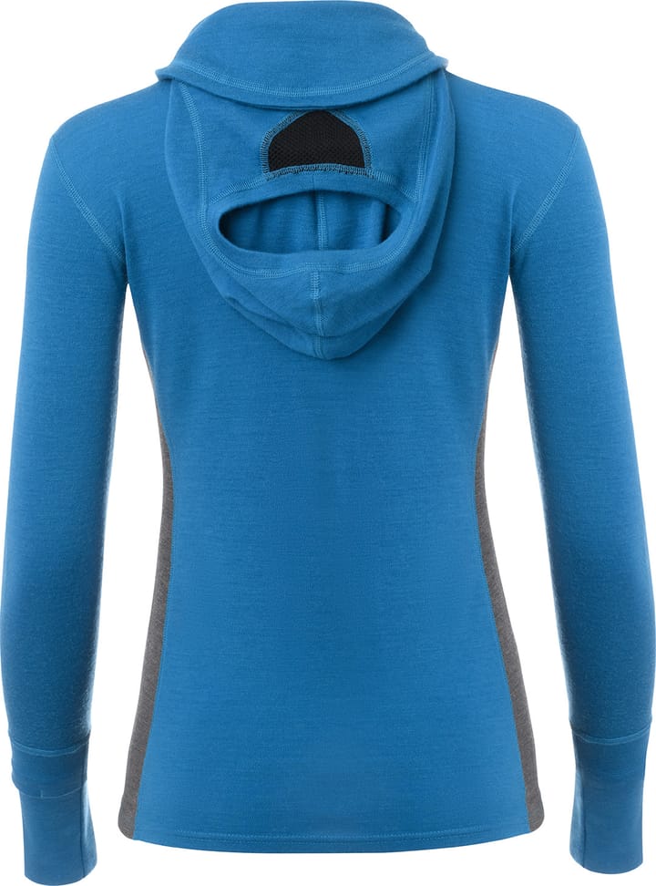 Women's WarmWool Hoodsweater with Zip Corsair / Marengo Aclima