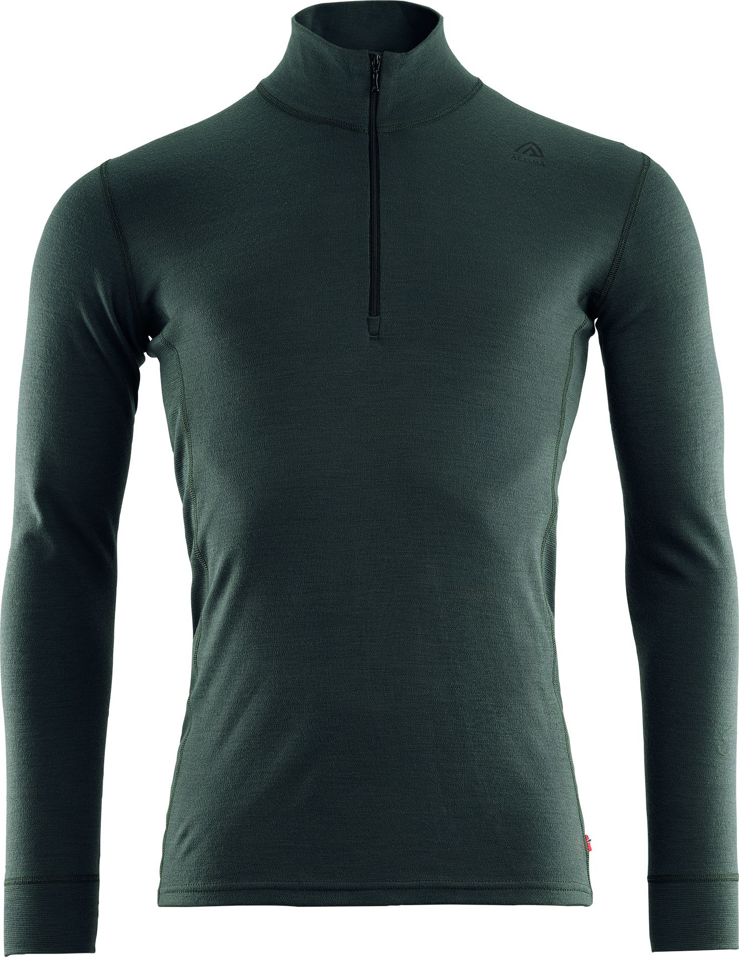 Aclima WarmWool Mock Neck with Zip Man Green Gables