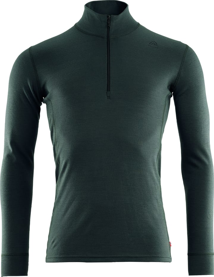 Aclima WarmWool Mock Neck with Zip Man Green Gables Aclima