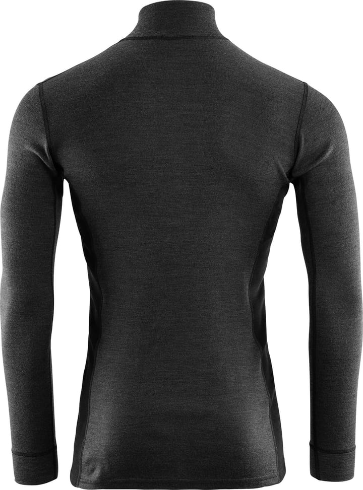 WarmWool Mock Neck with Zip Man Marengo/Jet Black Aclima