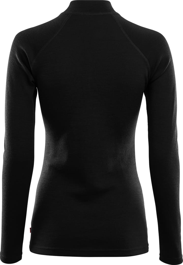 WarmWool Mockneck Woman Jet Black Aclima