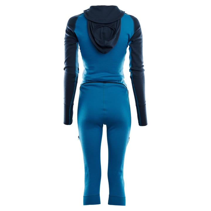 Aclima Women's WarmWool Overall 3/4 Blue Sapphire(Navy Blazer/Azu. Aclima