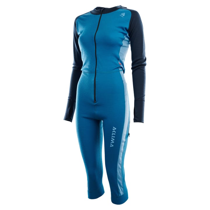 Aclima Women's WarmWool Overall 3/4 Blue Sapphire(Navy Blazer/Azu. Aclima Aclima Women's WarmWool Overall 3/4 Blue Sapphire(Navy Blazer/Azu. Aclima