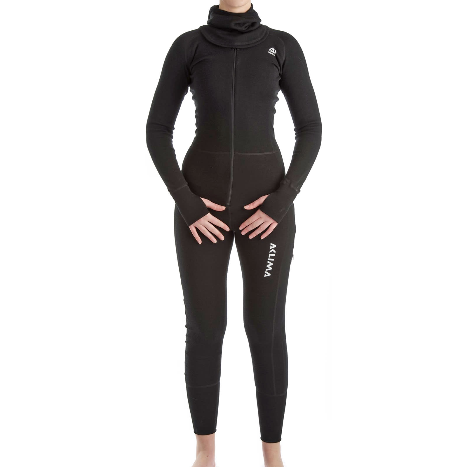 Aclima Warmwool Overall Women's Jet Black Underställ L