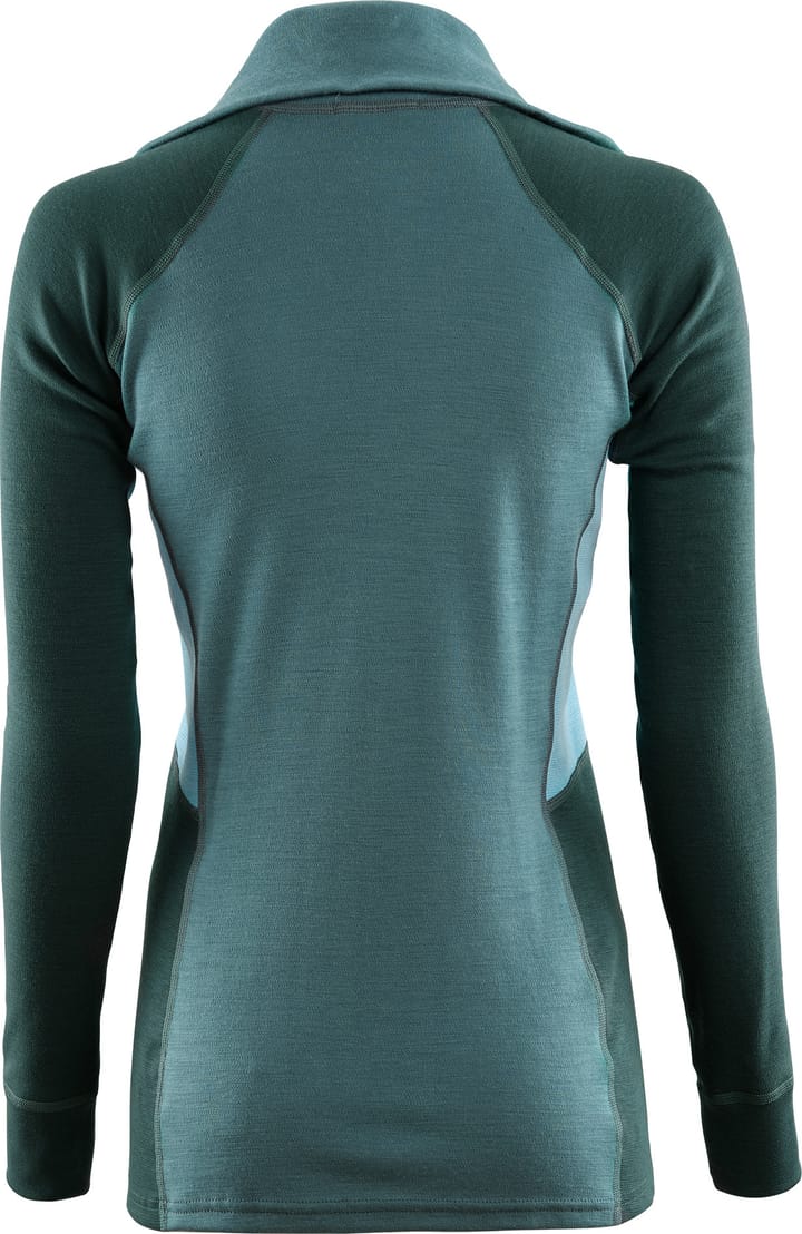 Aclima Women's WarmWool Polo North Atlantic/Green Gables/Reef Waters Aclima