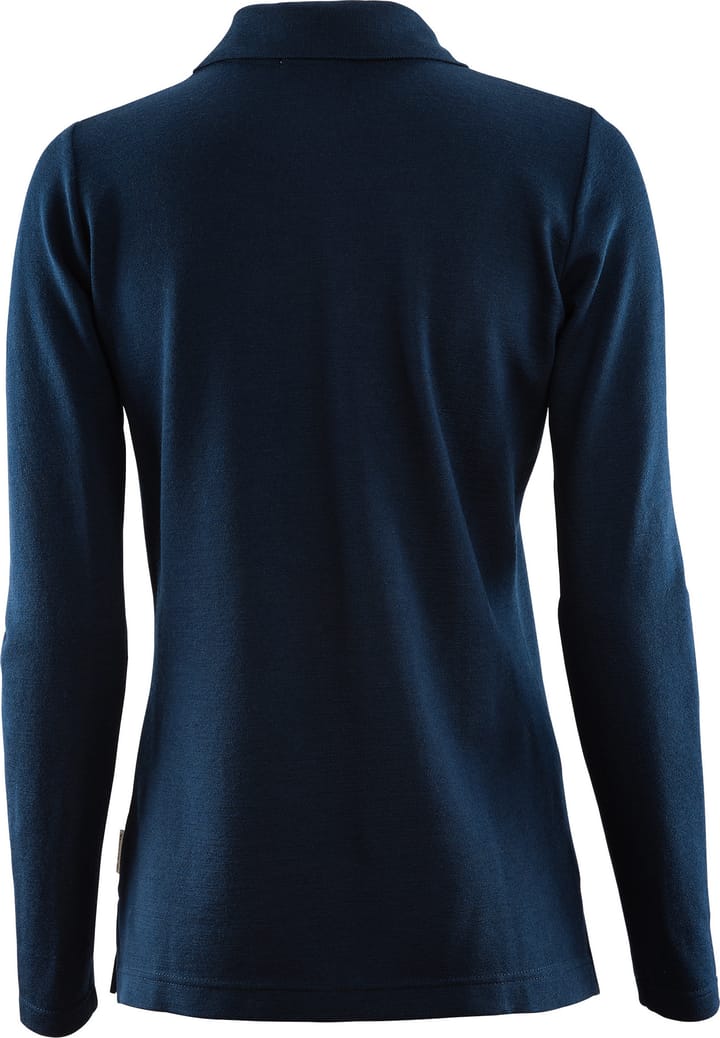 Aclima Women's LeisureWool Pique Shirt Long Sleeve Navy Blazer Aclima