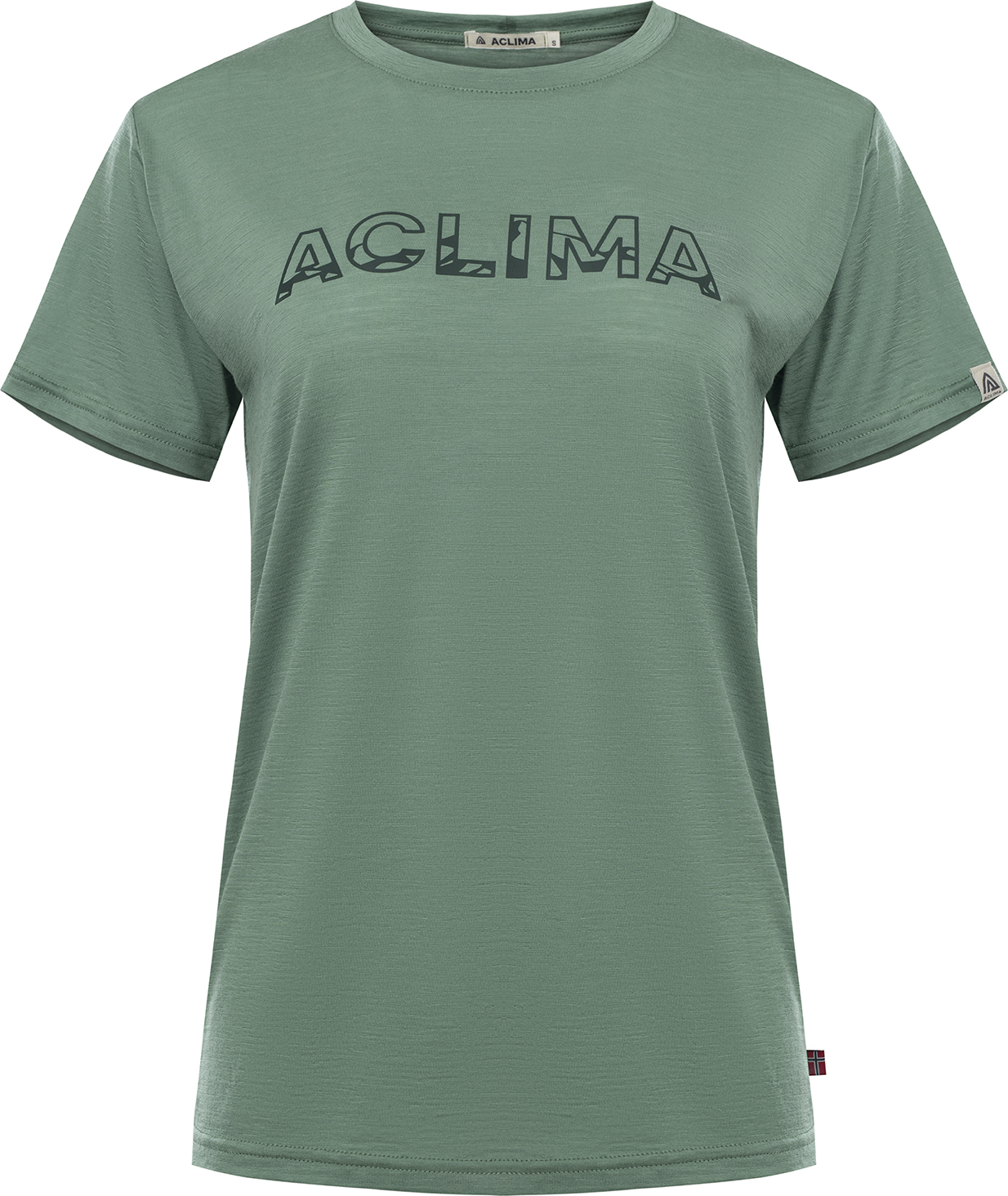 Aclima Women's LightWool 140 Classic Tee Logo Dark Ivy T-shirts XL