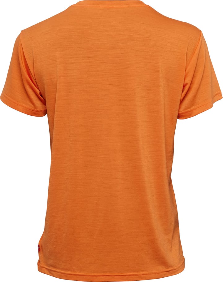 Aclima Women's LightWool 140 Classic Tee Logo Orange Tiger Aclima
