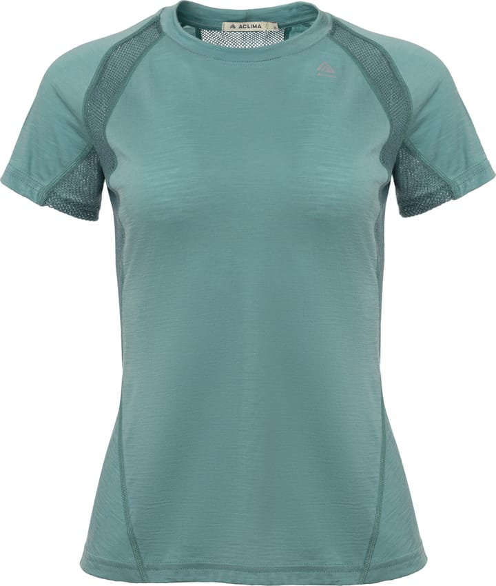 Aclima Women's LightWool Sports T-shirt Oil Blue/North Atlantic Aclima Aclima Women's LightWool Sports T-shirt Oil Blue/North Atlantic Aclima