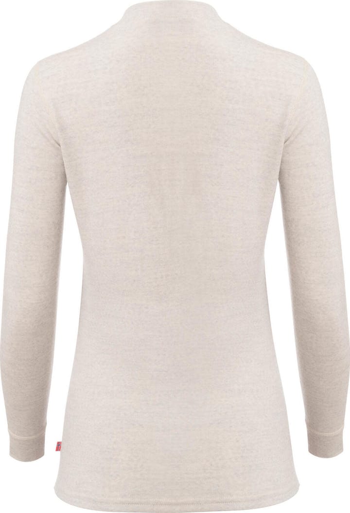 Aclima Women's WarmWool Granddad Shirt Beige Melange Aclima