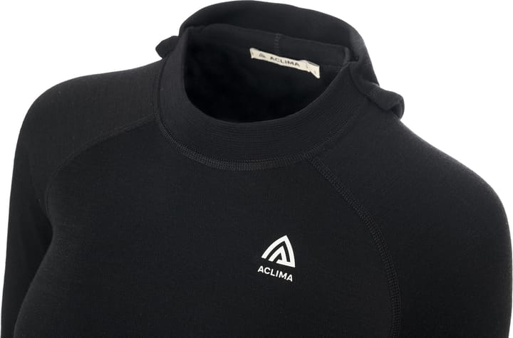 Aclima Women's WarmWool Hoodsweater V2 Jet Black Aclima