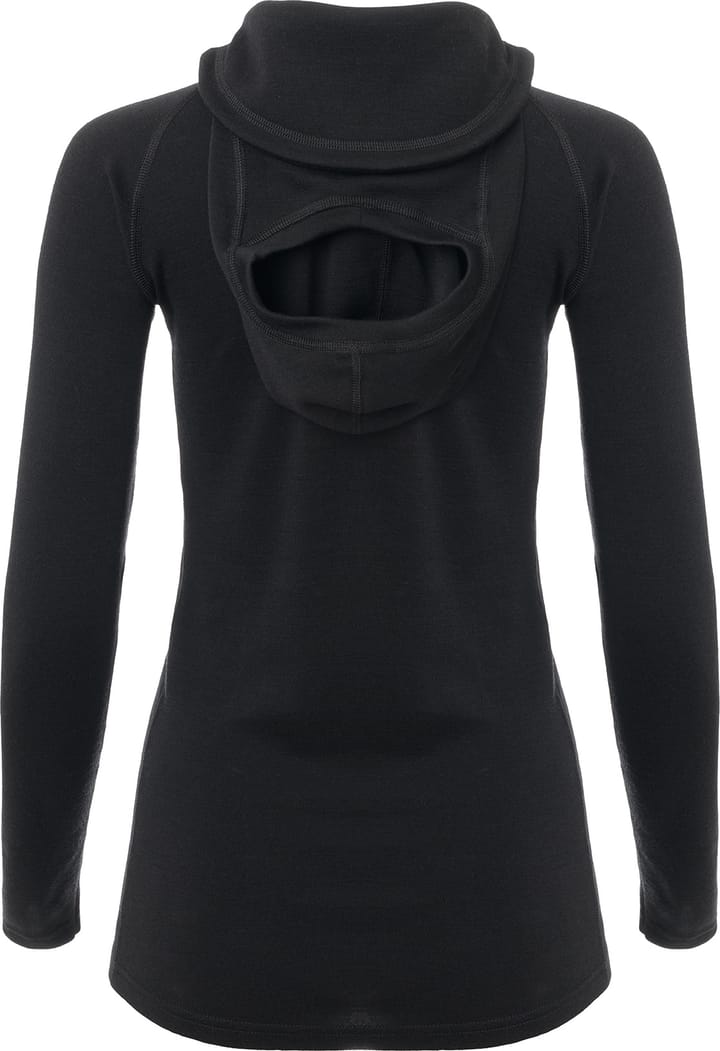 Aclima Women's WarmWool Hoodsweater V2 Jet Black Aclima