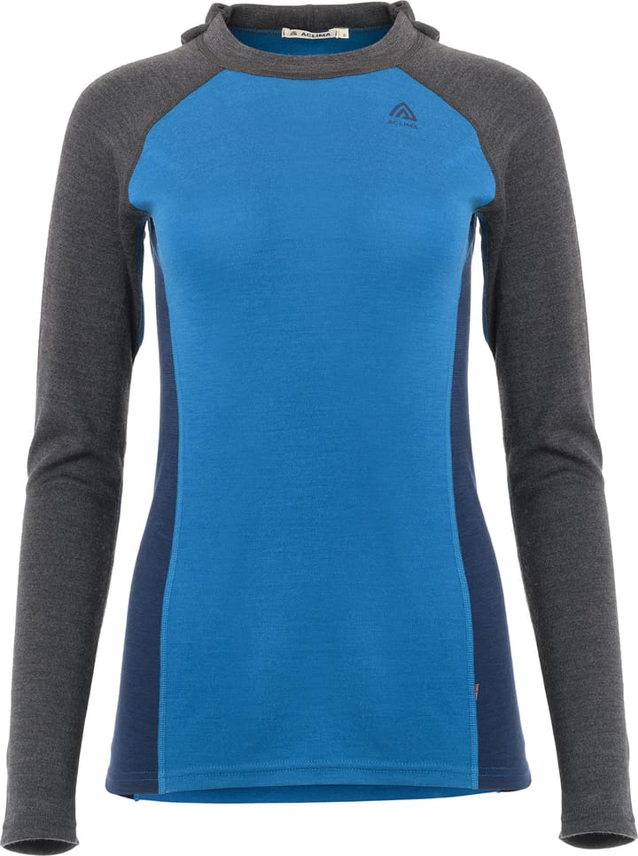 Aclima Women's WarmWool Hoodsweater V2 Marengo/Corsair/Navy Blazer Aclima