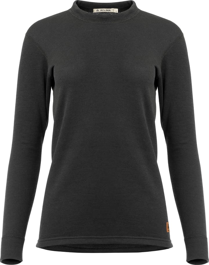 Aclima Women's WoolTerry Crewneck Jet Black Aclima
