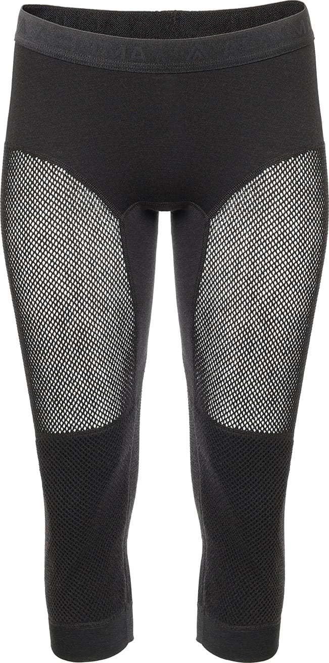 Aclima Women's WoolNet 3/4 Longs Jet Black Aclima Aclima Women's WoolNet 3/4 Longs Jet Black Aclima