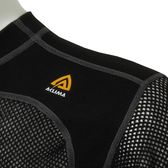 Aclima Men's WoolNet Crewneck Jet Black Aclima